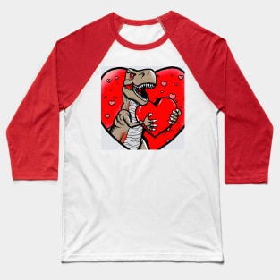 T-Rex In Love Baseball T-Shirt